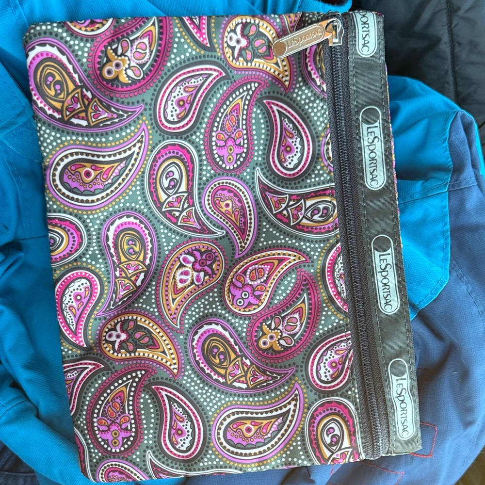 LeSportsac Multicolor Paisley Pouch
